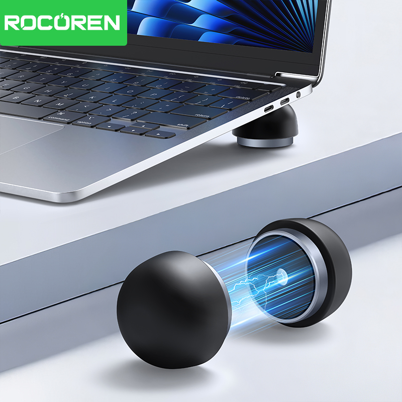 Cooling Stand Tablet - Rocoren ラップトップスタンド ノートブックアクセサリー ラップトップキノコホルダー 磁気ミニクーラースタンド Macbook
