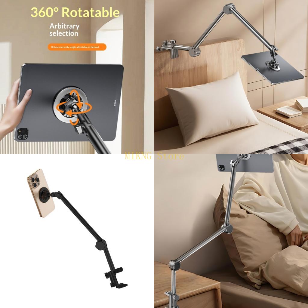 Best Tablet With Accessories - 磁気電話ホルダー 360 度回転回転 & 調節可能なグースネックタブレットに使いやすい電話使用ベストセール