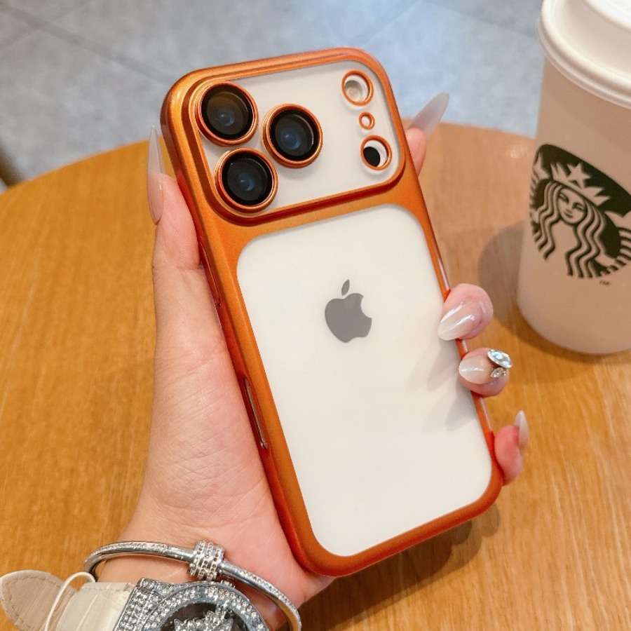 Tablet Accessories For Girls - 高級マットクリアメッキケース iPhone 17 Pro 16 15用