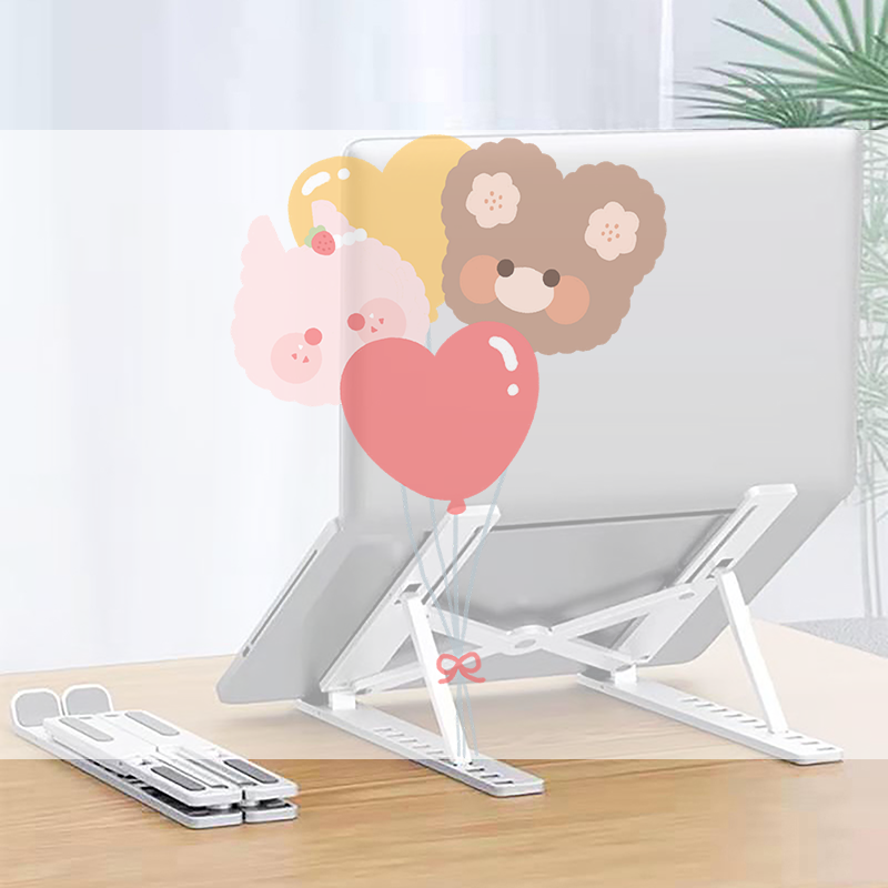 Cooling Stand Tablet - ユニバーサルラップトップスタンド調節可能なノートブックホルダー Macbook 用滑り止め折りたたみ式冷却ベースブラケットラップトップ/タブレット/電話用