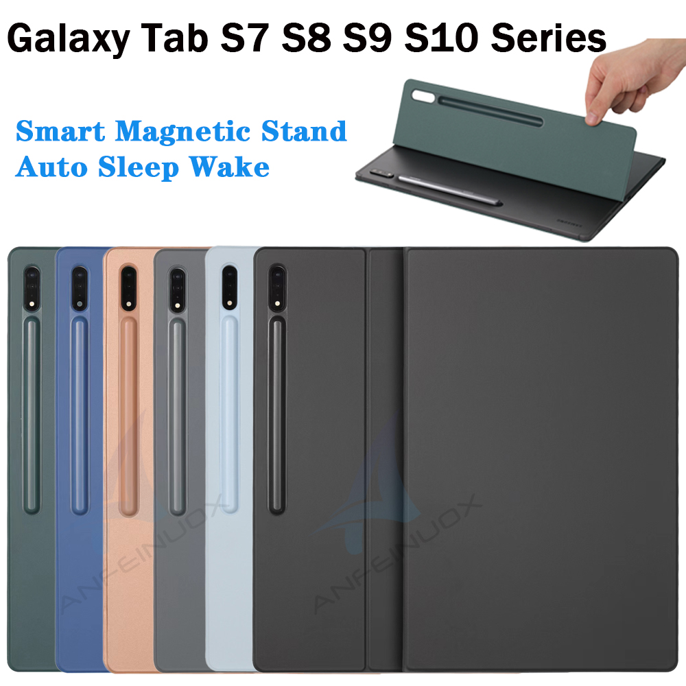 Tablet S9 Fe Accessories - 磁気ケースサムスンギャラクシータブ S8 S10 プラススタンドカバー S10 FE