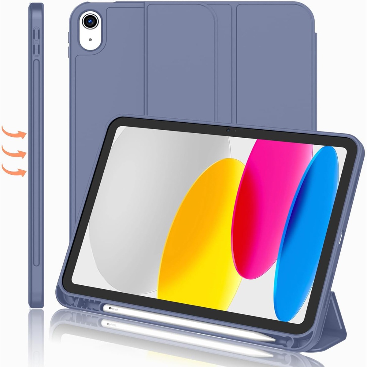 Ipad Cover Folio - 鉛筆ホルダー付き Funda IPad 7th 8th 9th