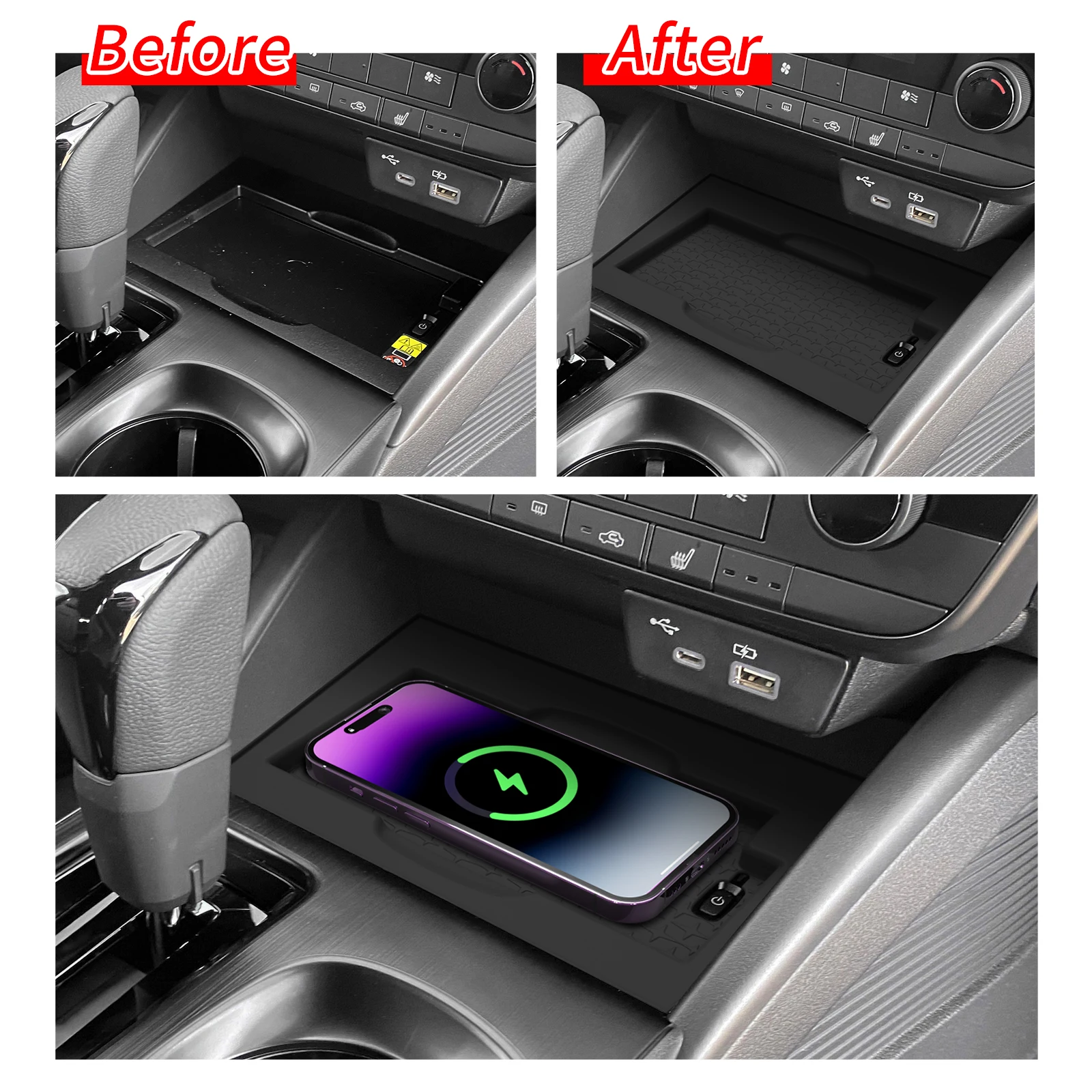 左ドライブ用スバルアウトバック 2026 車用汚れ防止パッド - Wireless Charging Pad のレビューと価格