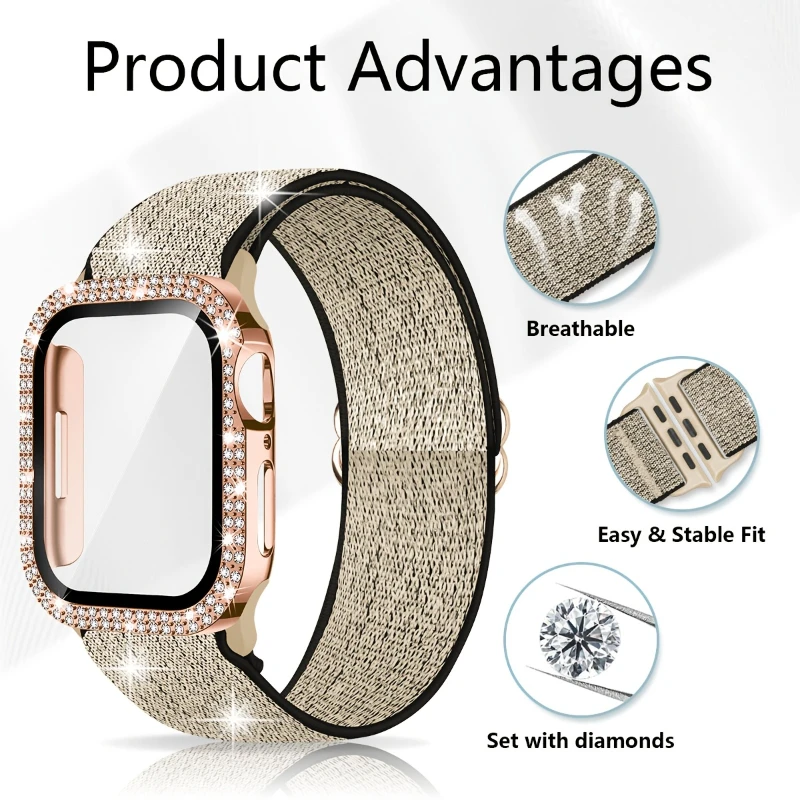 バンド + ケース Apple Watch 45 ミリメート - Tablet Accessories For Girls のレビューと価格