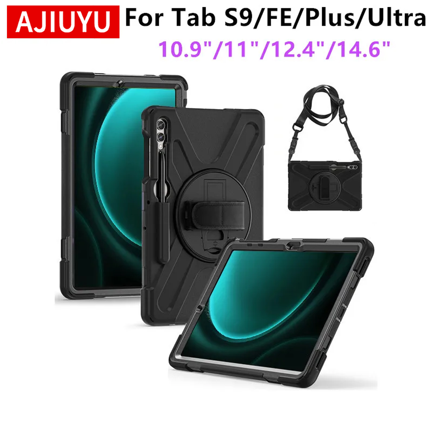 ヘビーデューティ耐衝撃ケースサムスンギャラクシータブ A9  - Tablet S9 Fe Accessories のレビューと価格