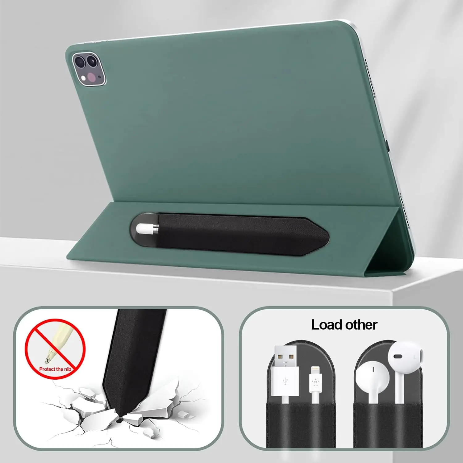 タブレットタッチペンポーチバッグスリーブスタイラスホルダー、 - Case With Pencil Holder のレビューと価格
